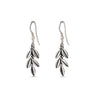 Olive Dangle Earrings - Sterling Silver 925 Gold Plated — Silver