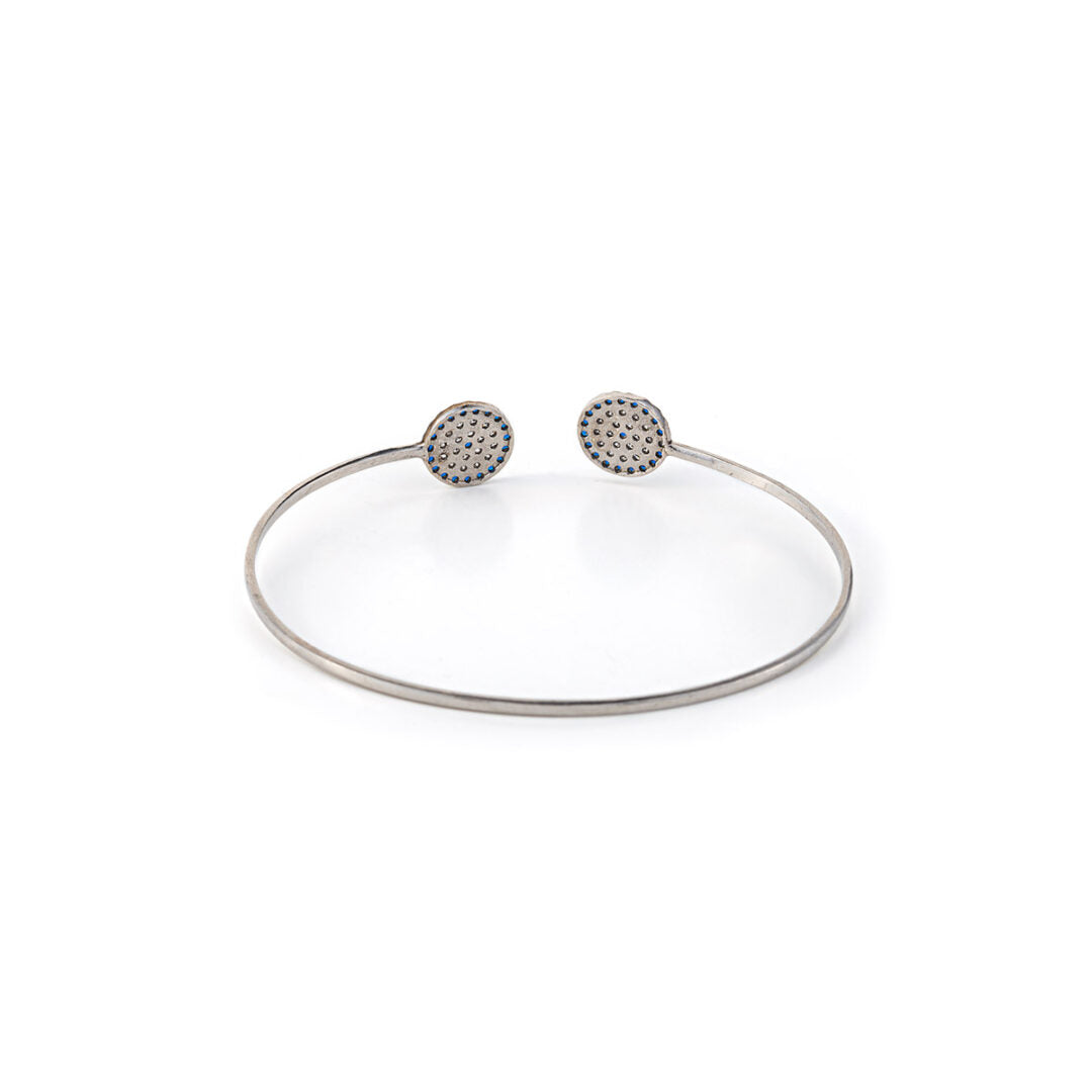 Evil Eye Bracelet with Zircons - 925 Sterling Silver