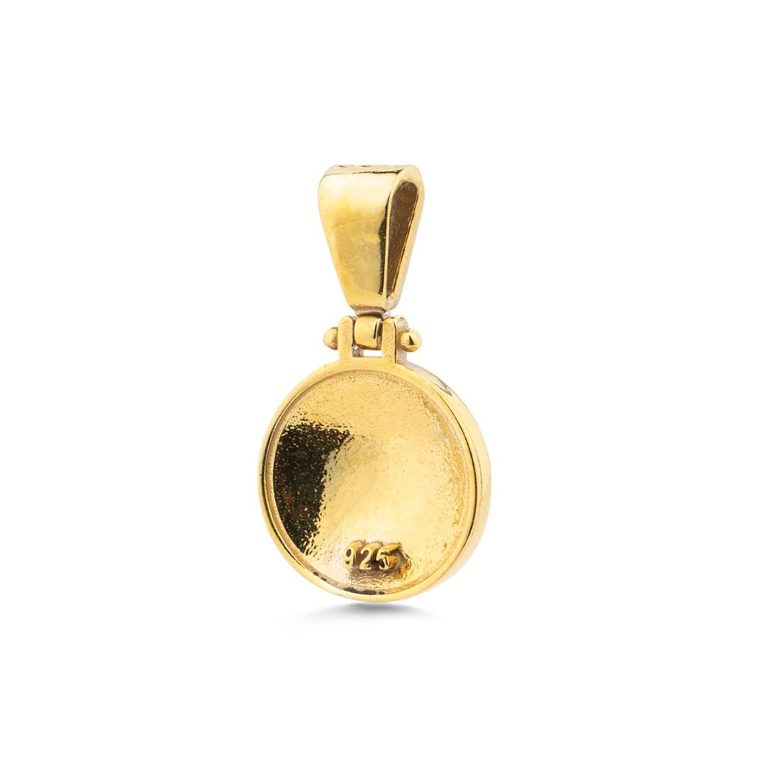 Anthemion Pendant - 925 Sterling Silver and Gold Plated