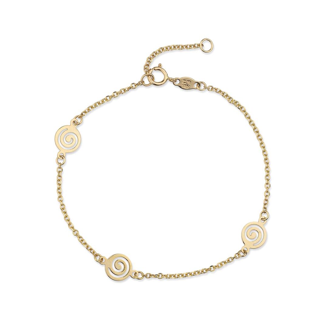 Spiral Gold Bracelet - 14k