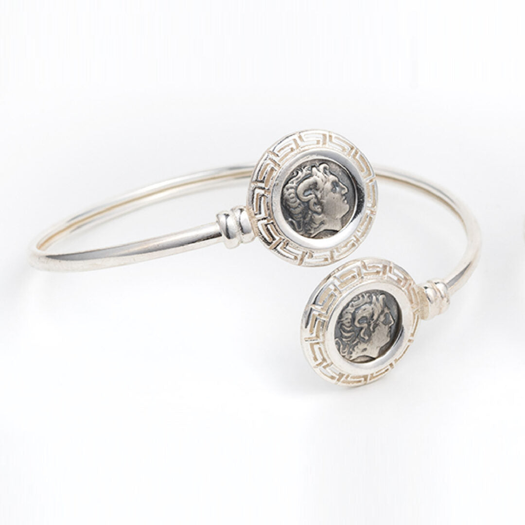Alexander the Great Hinge Bracelet –925 Sterling Silver