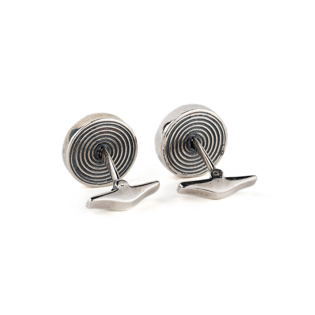 Spiral Cufflinks – 925 Sterling Silver