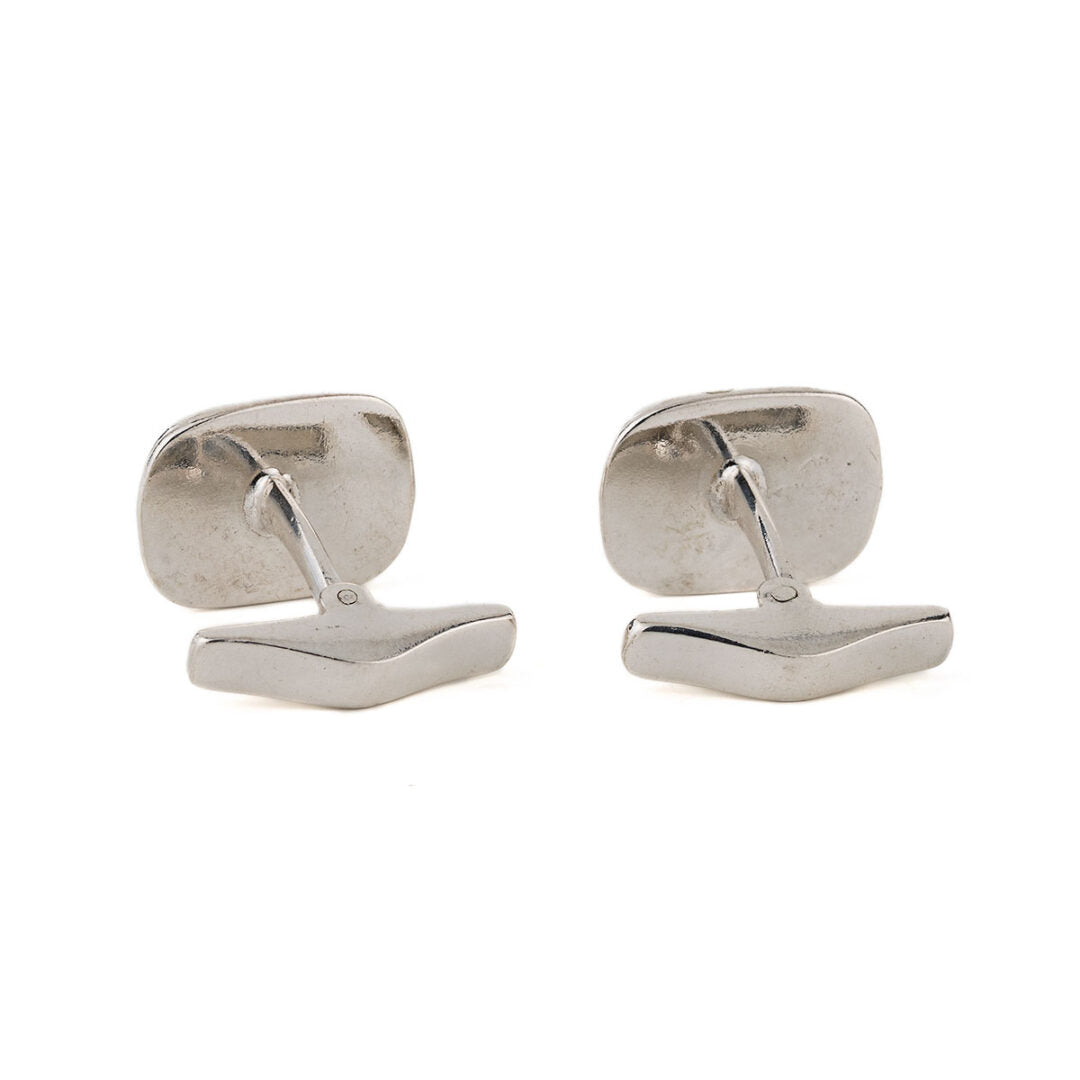 Blue Stone Cufflinks – 925 Sterling Silver