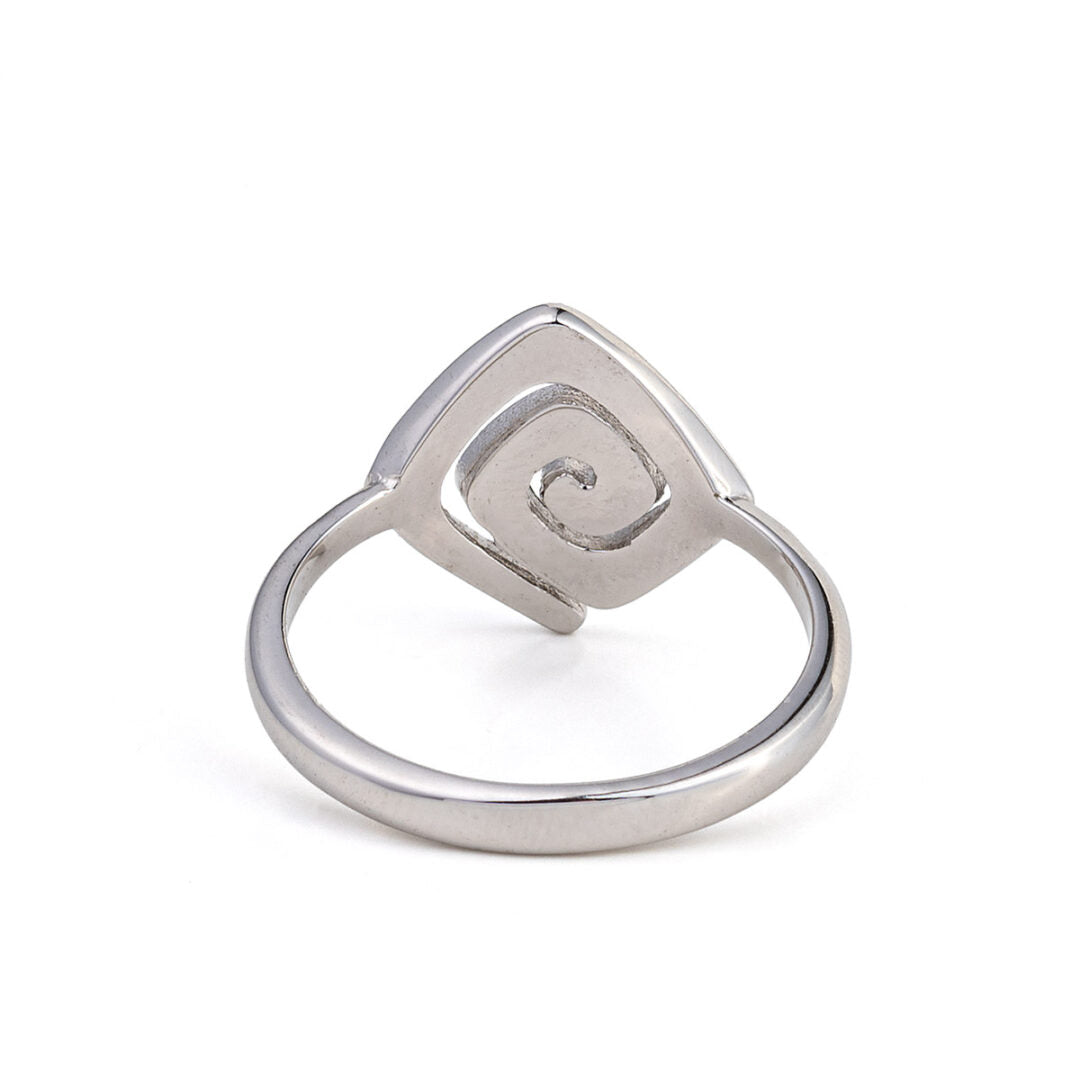 Meander Opal Ring – Sterling Silver 925