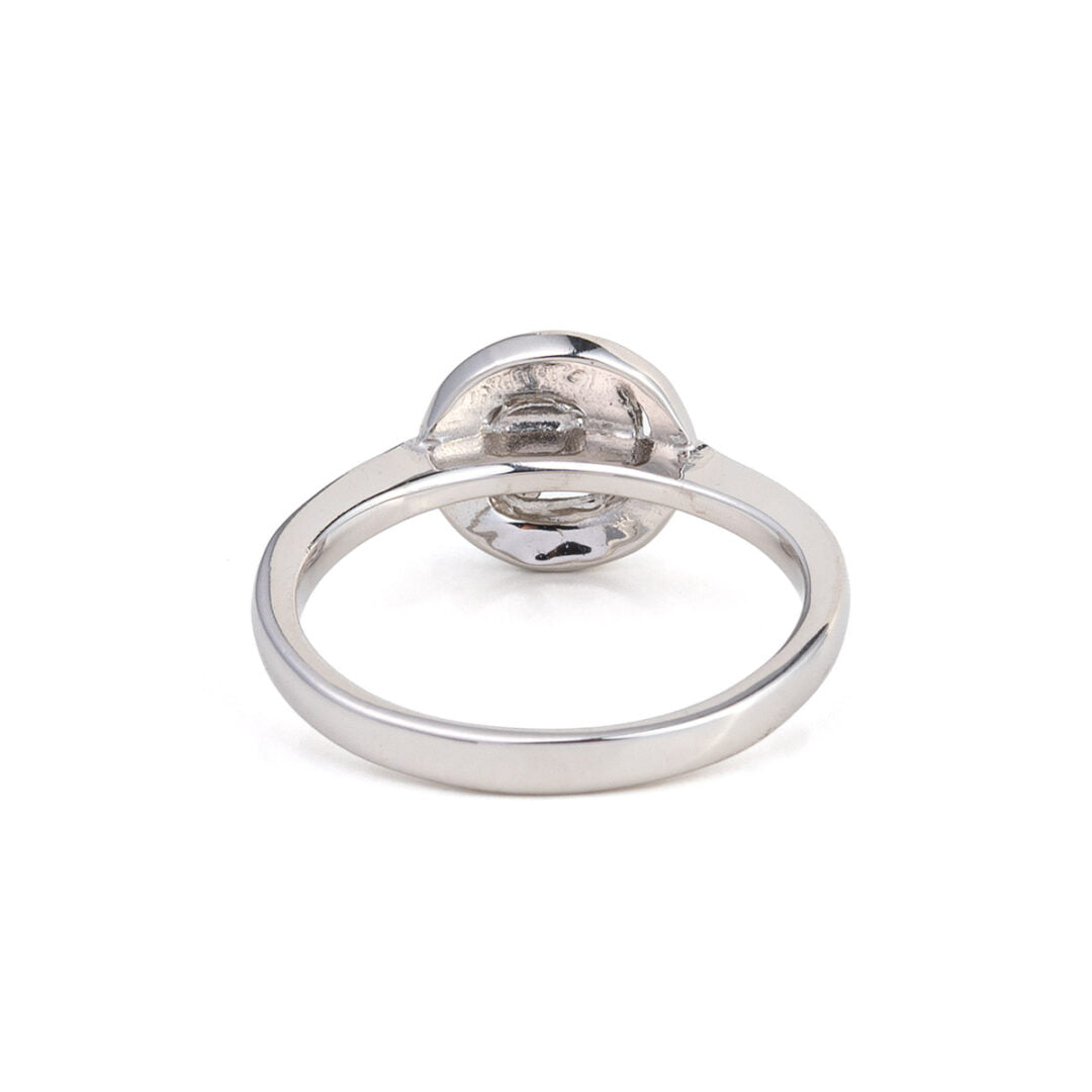 Spiral Ring Blue Opal 925 Sterling Silver