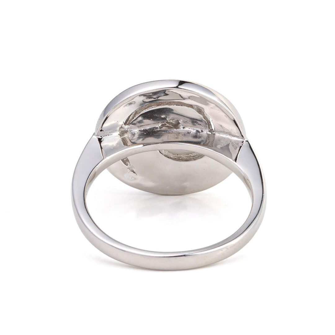 Spiral Opal Ring - Sterling Silver 925
