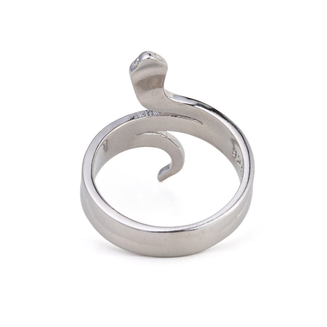 Snake Blue Opal Ring – 925 Sterling Silver