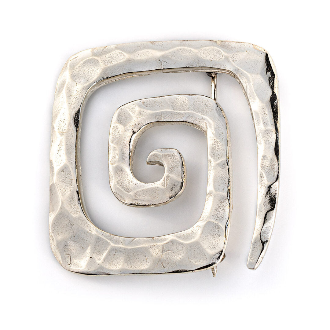 Meander Brooch - Sterling Silver