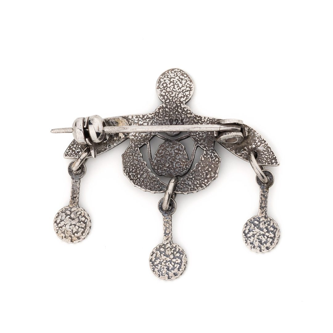 Minoan Bee Brooch 925 Sterling Silver