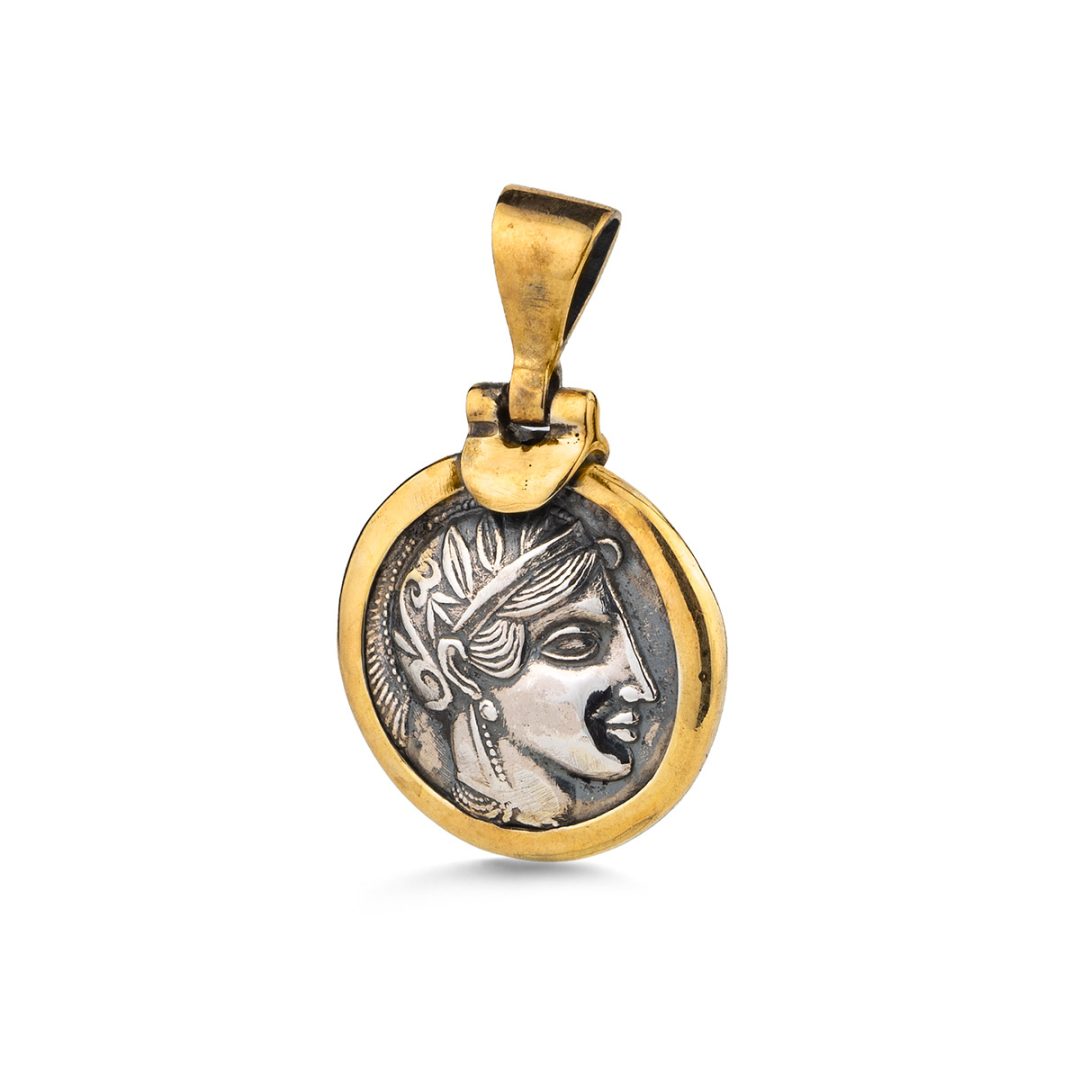 Athena Pendant in 925 Sterling Silver Gold Plated