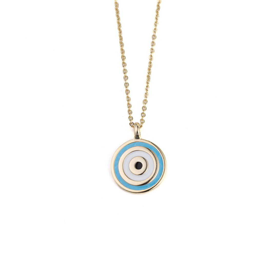 Enamel Eye Necklace