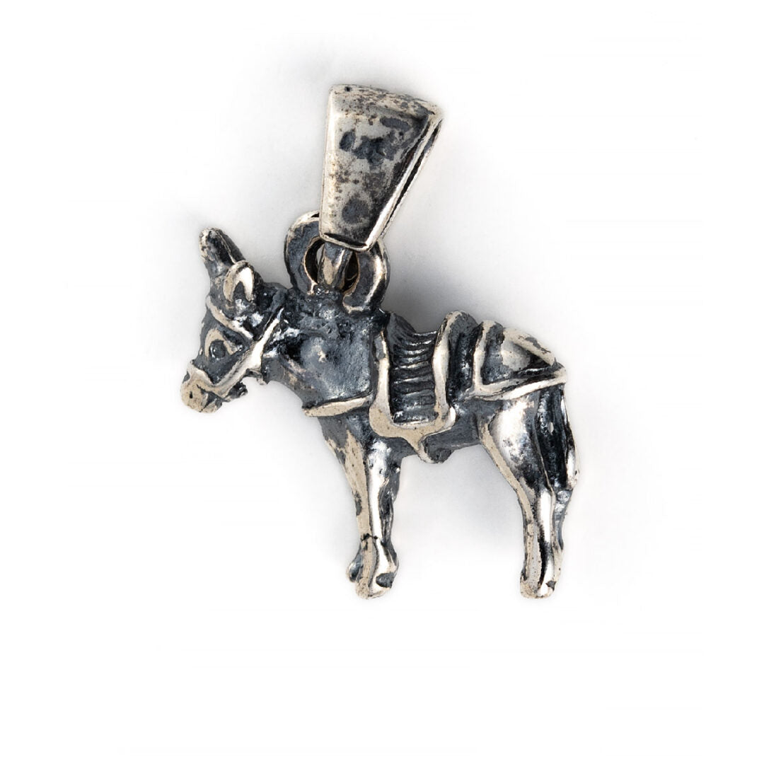 Donkey pendant - 925 Sterling Silver