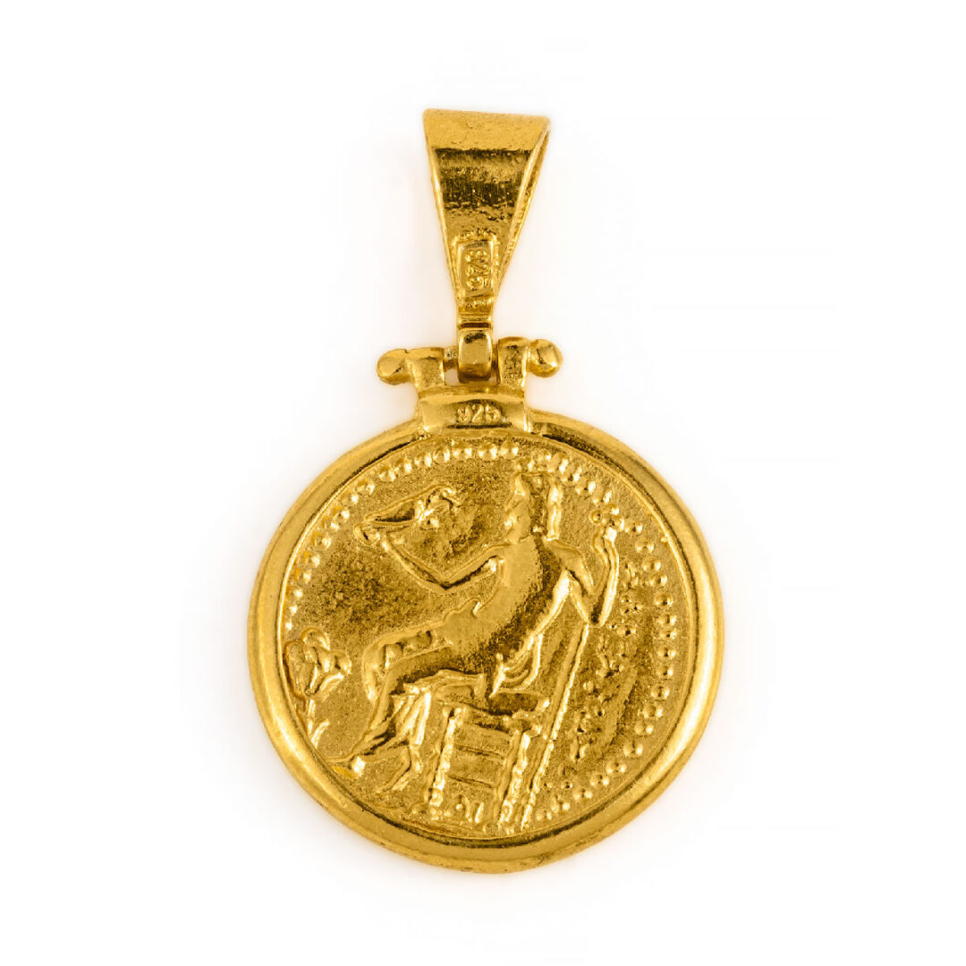 Hercules Coin Pendant - Gold Plated