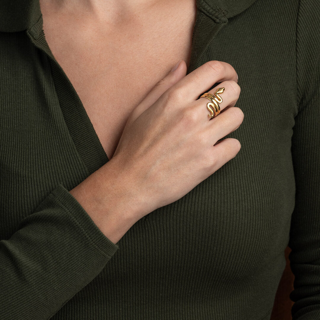 Snake Ring – Sterling Silver 925