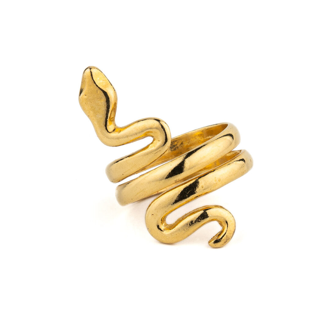 Snake Ring - Sterling Silver and Gold Plated