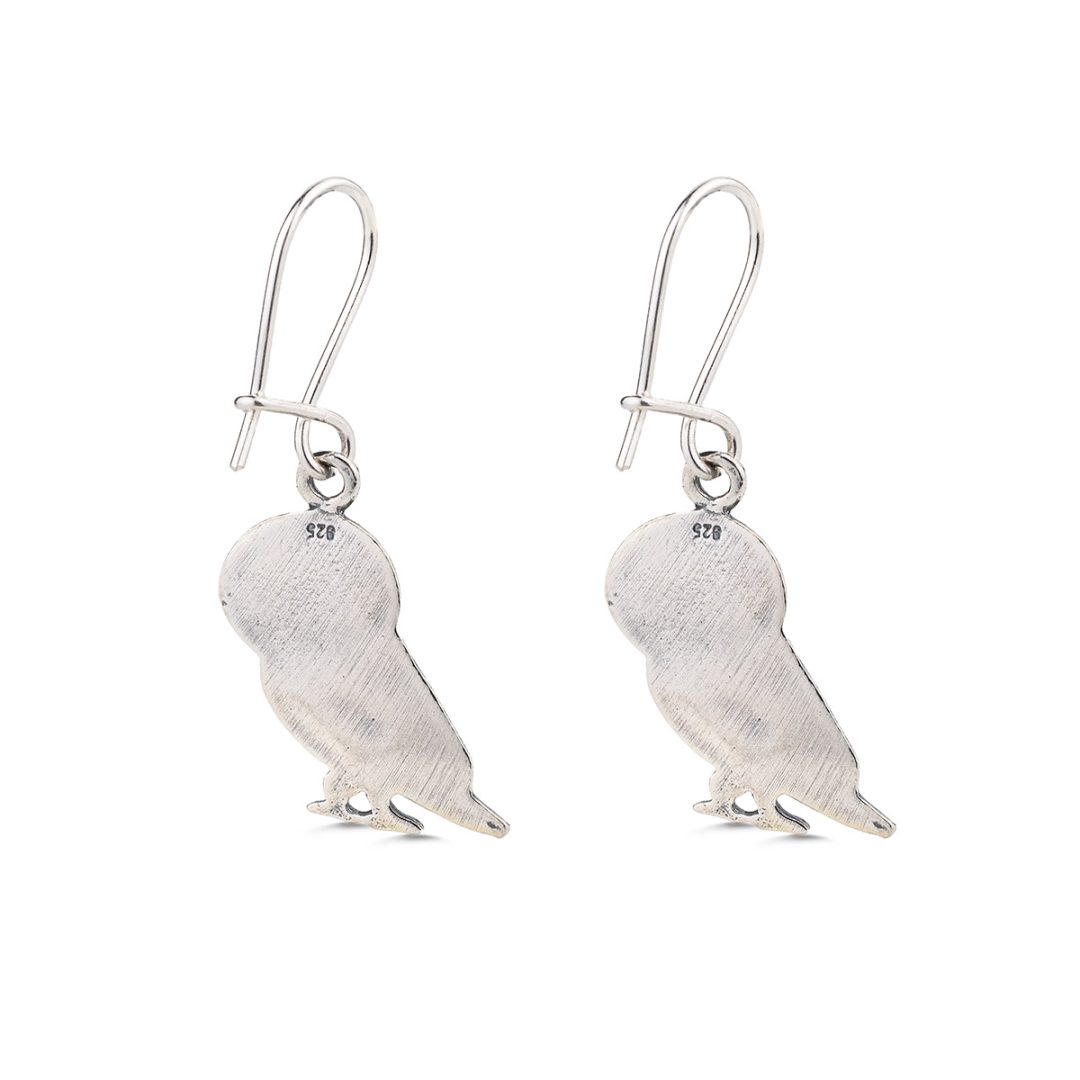 Wisdom Owl Earrings in 925 Sterling Silver