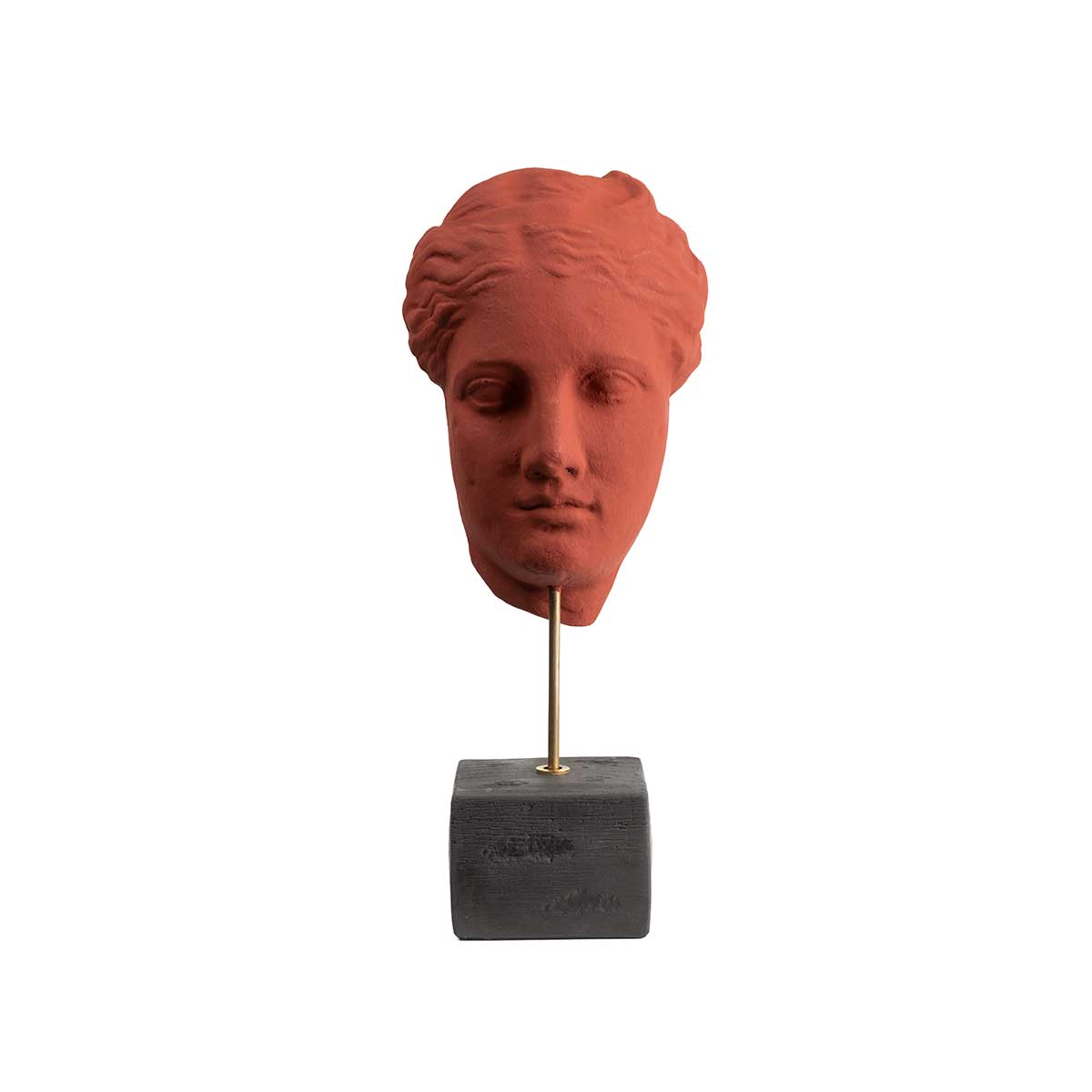 Mask of Hygeia – Greek Goddess of Health Sculpture — Brown