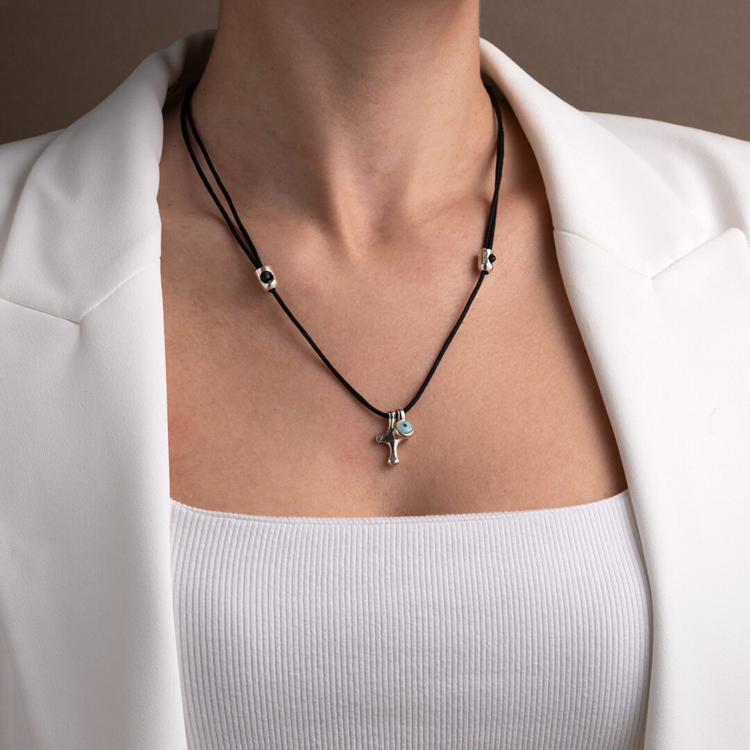 Cross Cord Necklace