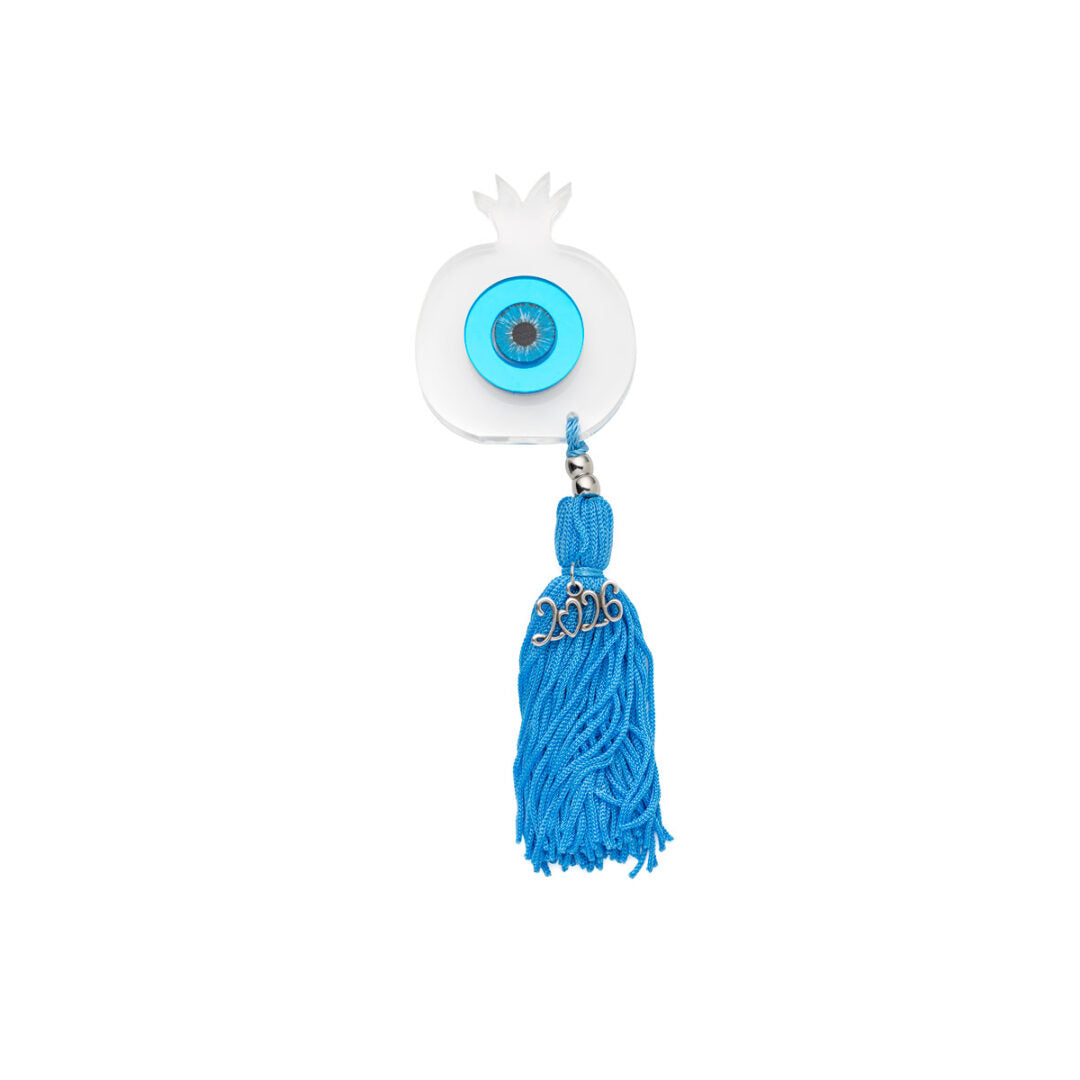 Acrylic Blue Evil Eye Pomegranate Lucky Charm