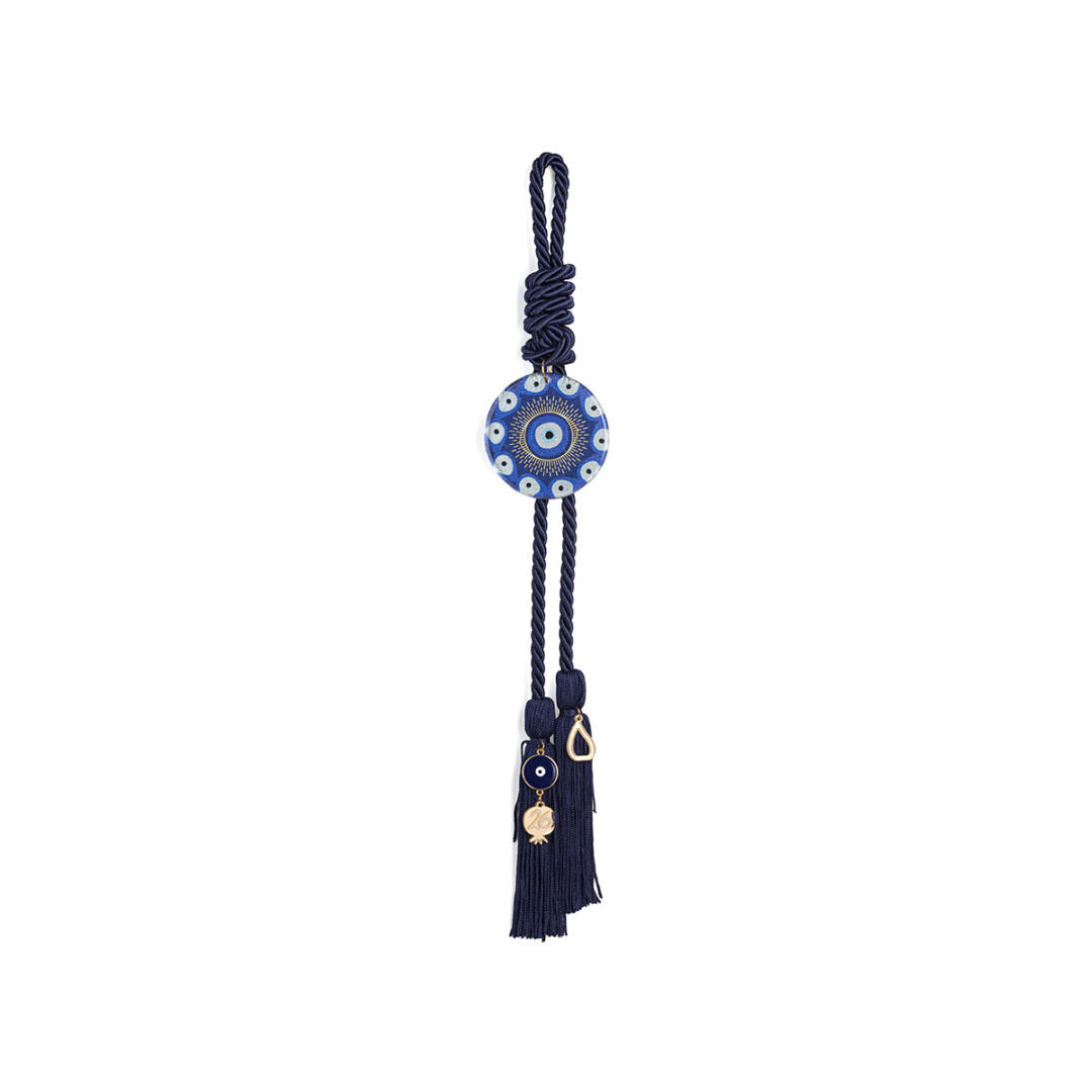Glass Evil Eye Curtain Bandage Decorative Charm