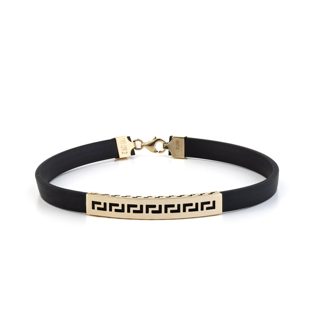 Greek Key Bracelet - 14K Gold