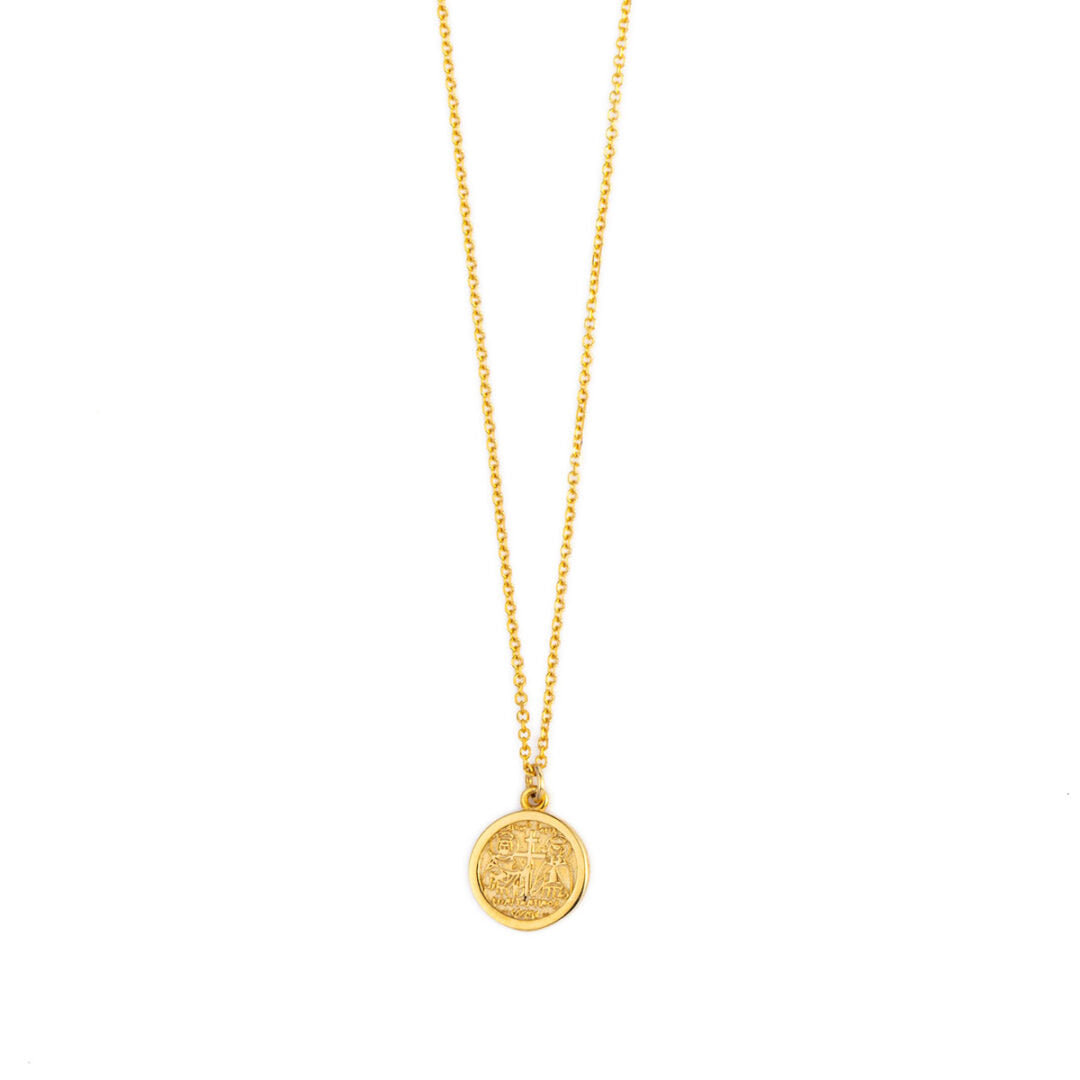 Constantinato Cross Necklace - 14K Gold