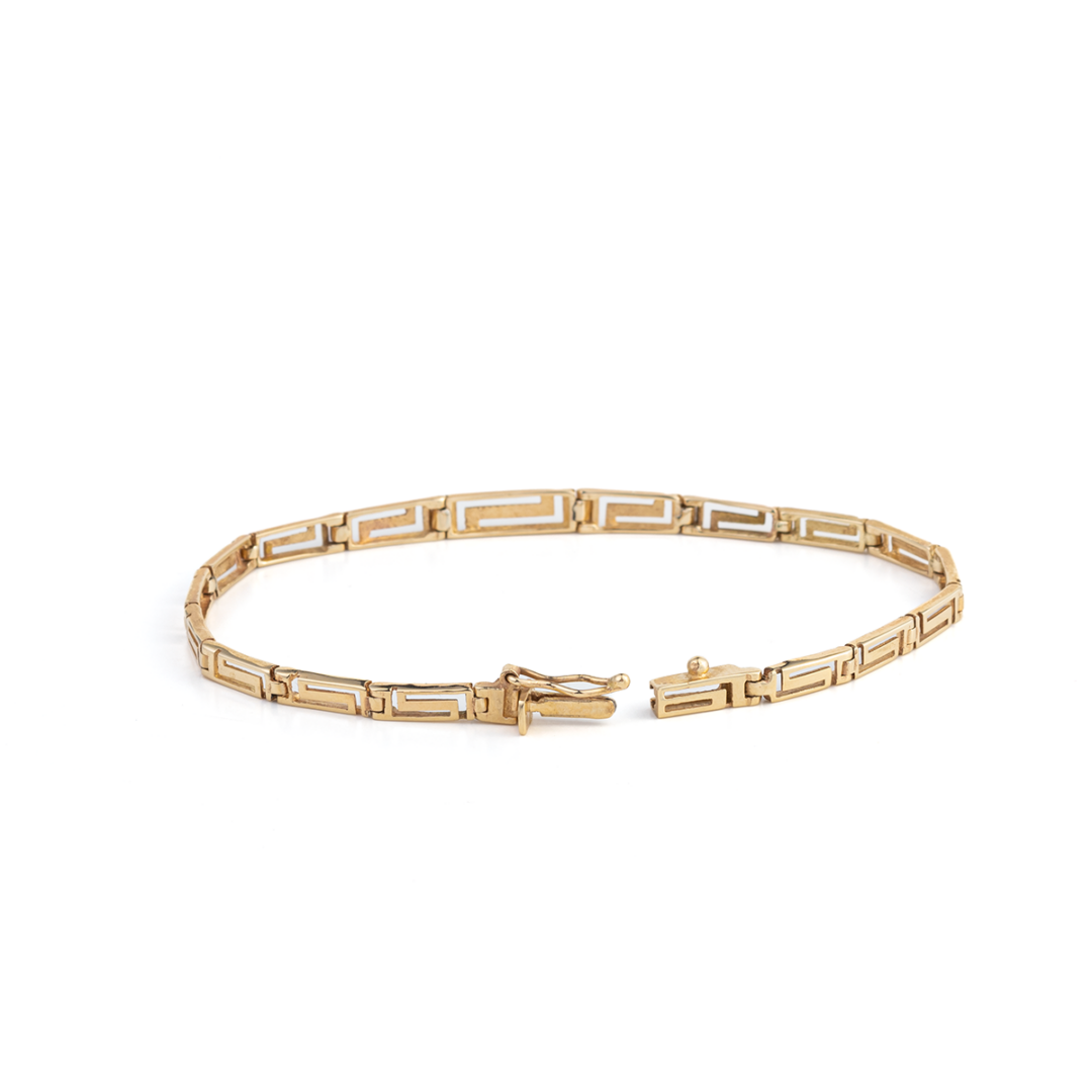Meander Gold Bracelet - 14K