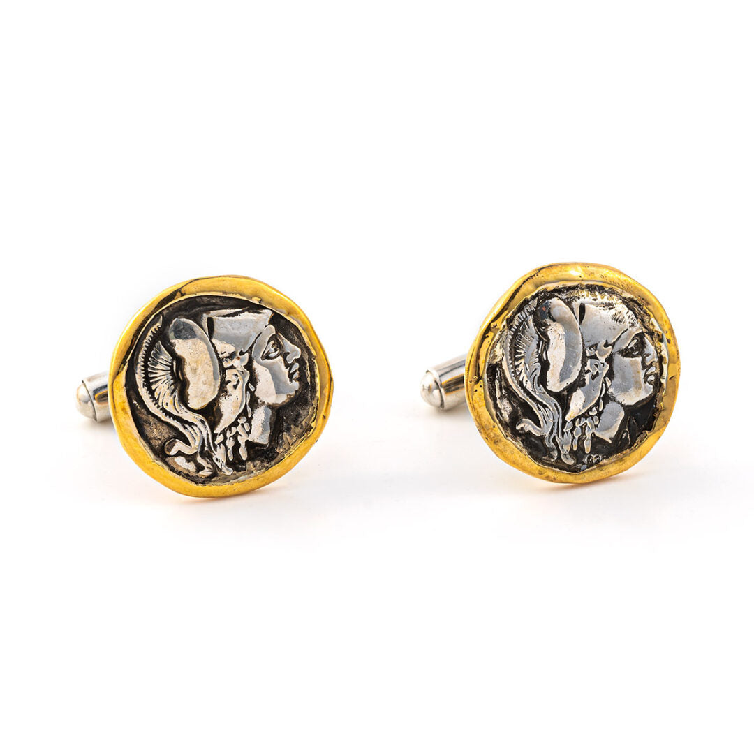 Athena Chalinitis Coin Cufflinks