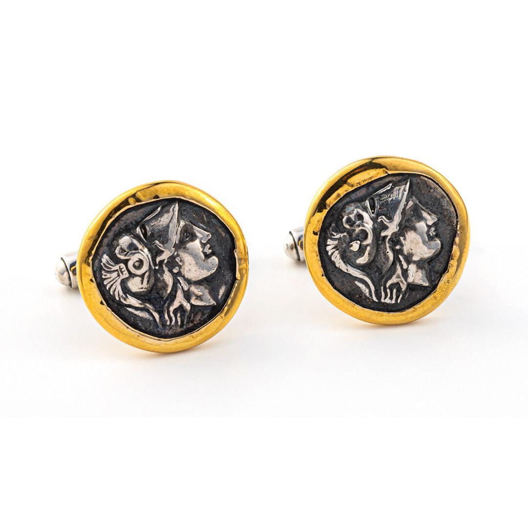 Athena Chalinitis Coin Cufflinks
