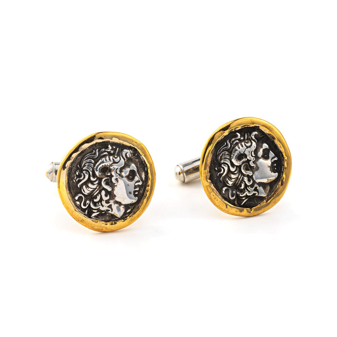 Alexander The Great Gold Cufflinks
