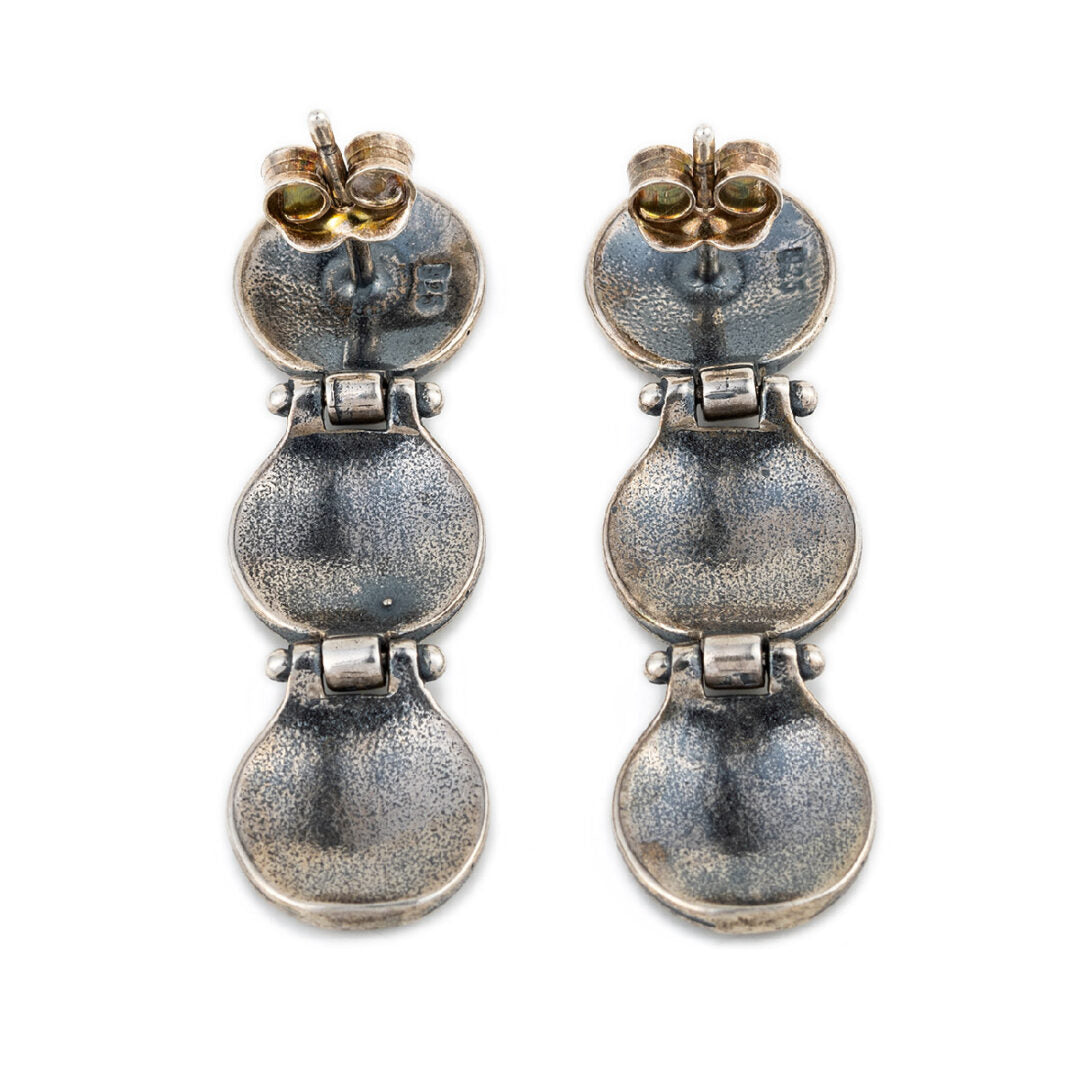 Phaistos Disk Dangle Earrings
