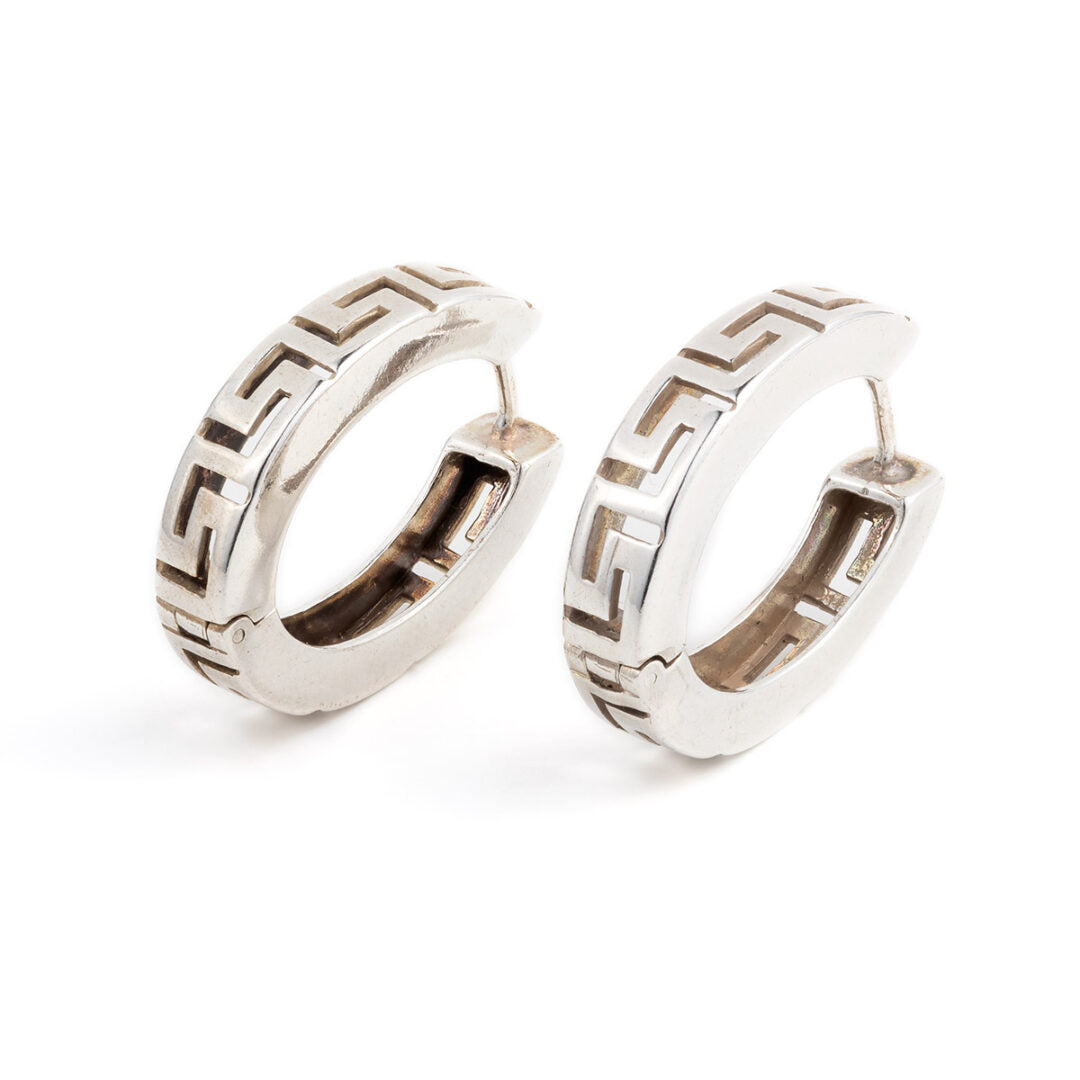 Meander Clip Earrings