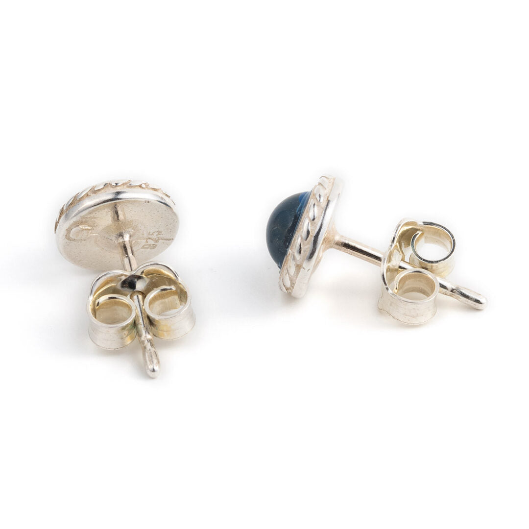 Evil Eye Stud Earrings - 925 Sterling Silver