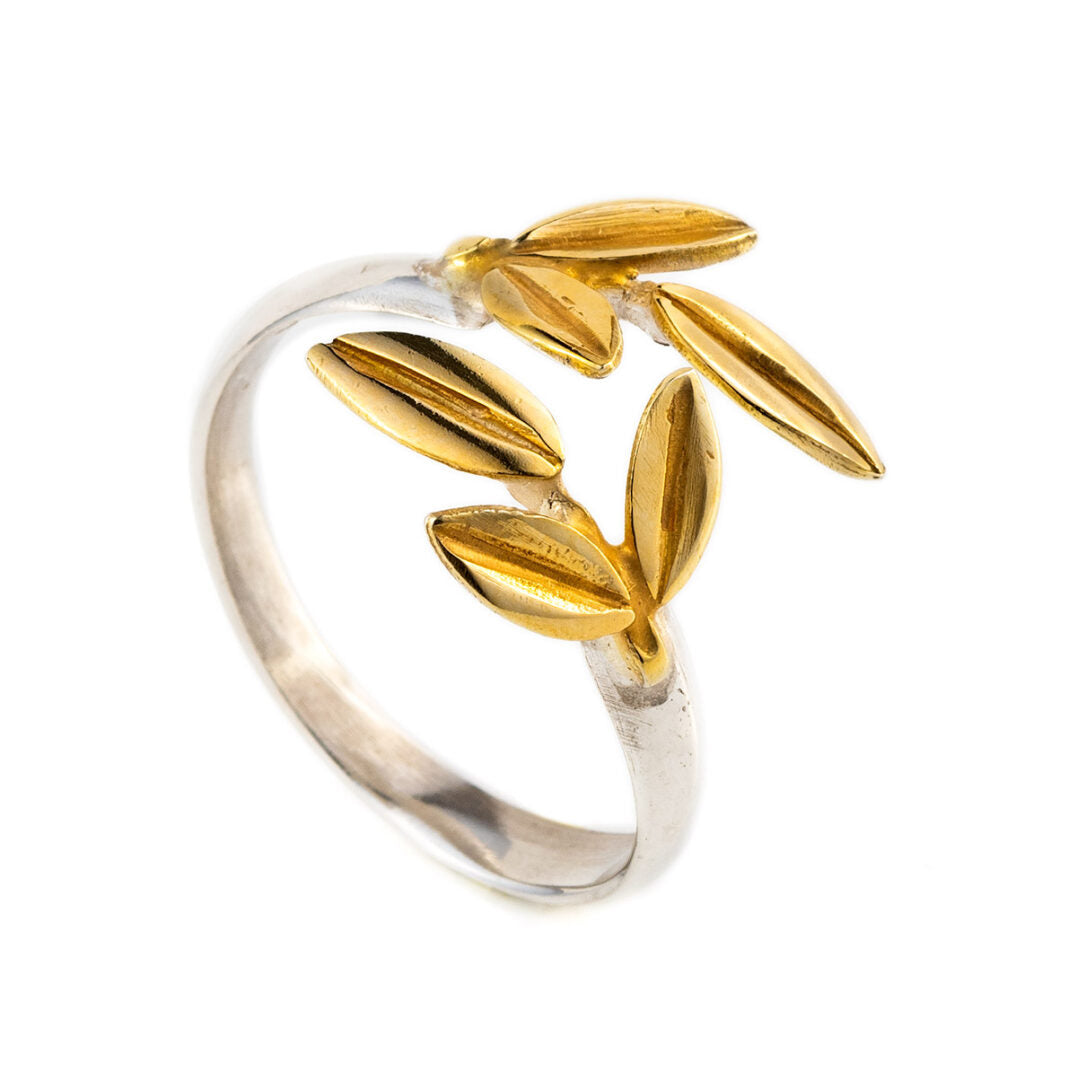 Olive Leaves Ring - 925 Sterling Silver