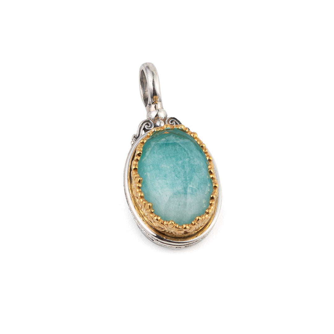 Gerochristo - Iris pendant with Amazonite