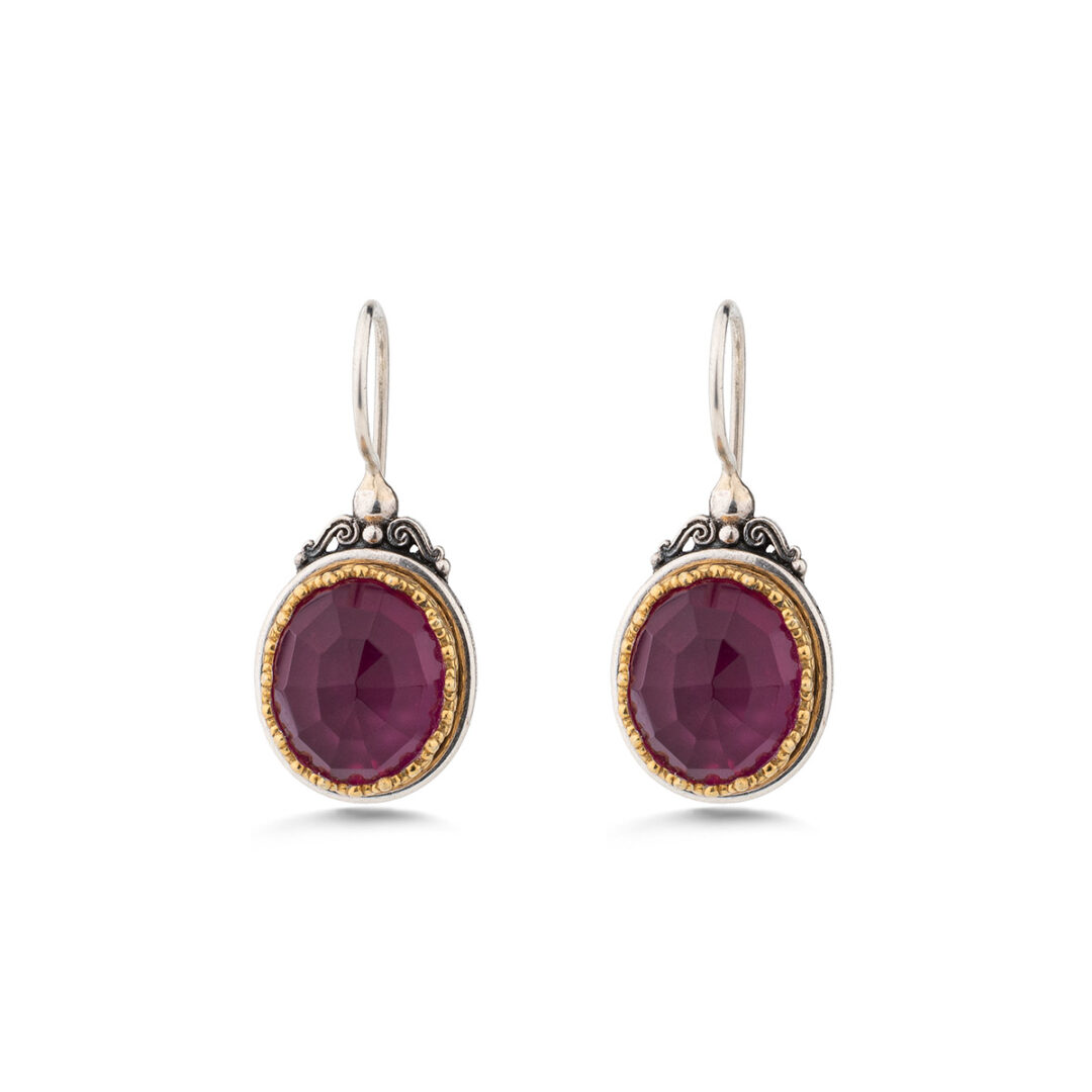 Gerochristo - Iris Oval Earrings in Sterling Silver