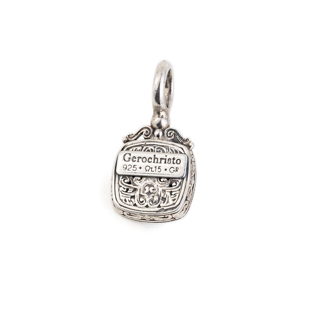 Gerochristo – Iris pendant in Sterling Silver with Gold Plated Parts