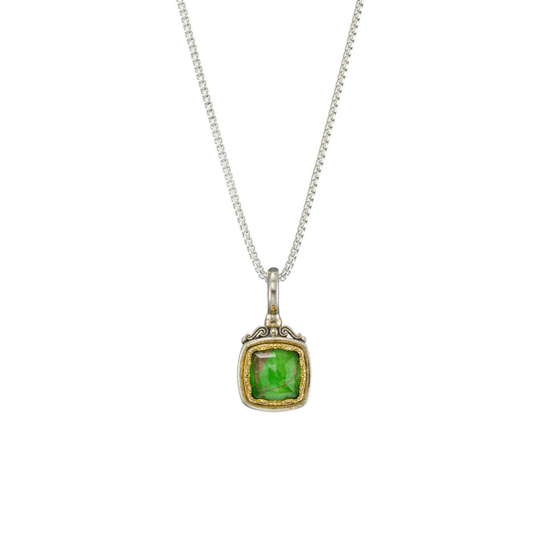 Gerochristo – Iris pendant in Sterling Silver with Gold Plated Parts