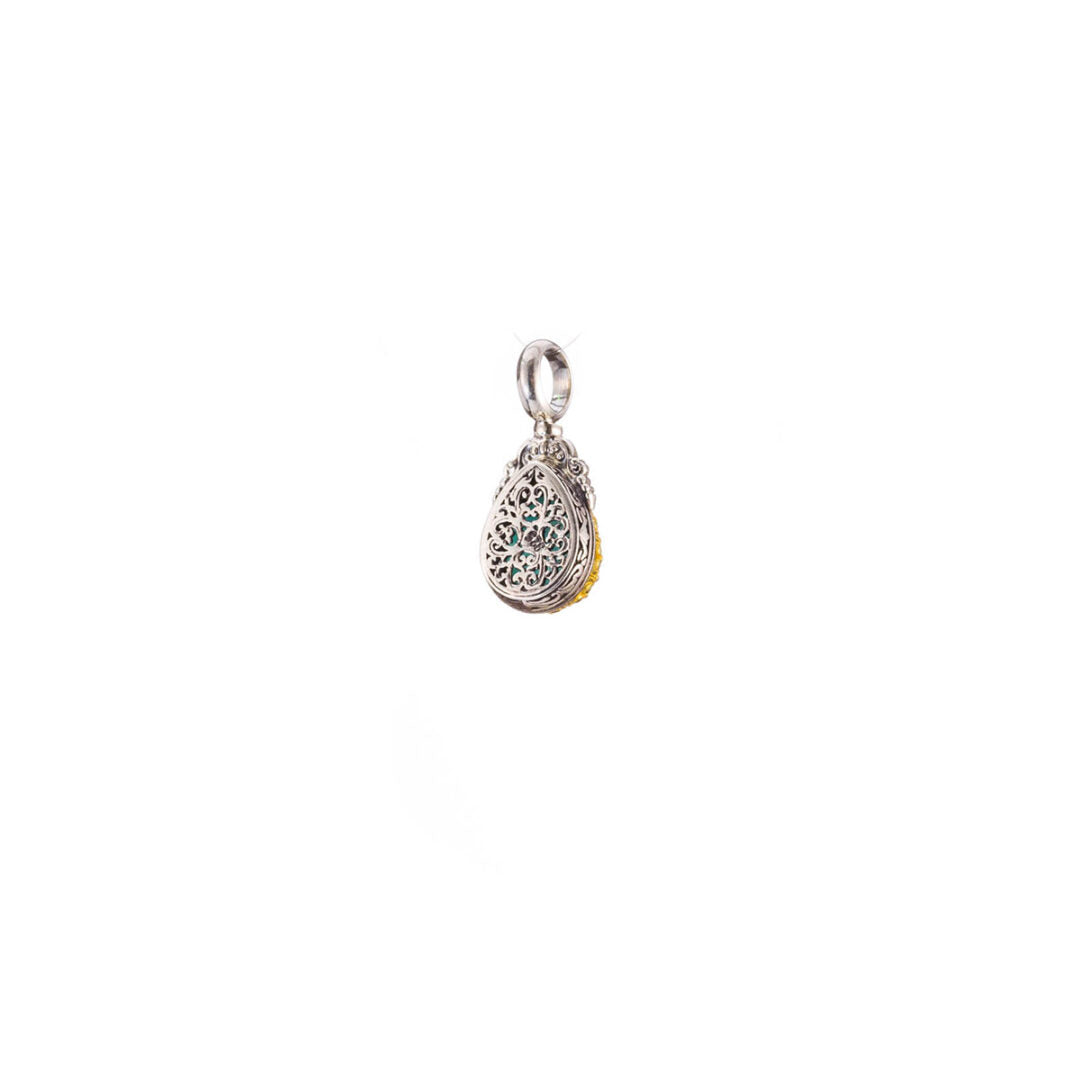 Gerochristo - Iris pendant with Gemstones