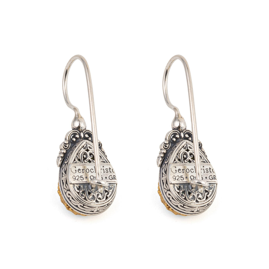 Gerochristo - Iris Earrings in Sterling Silver with Gemstones