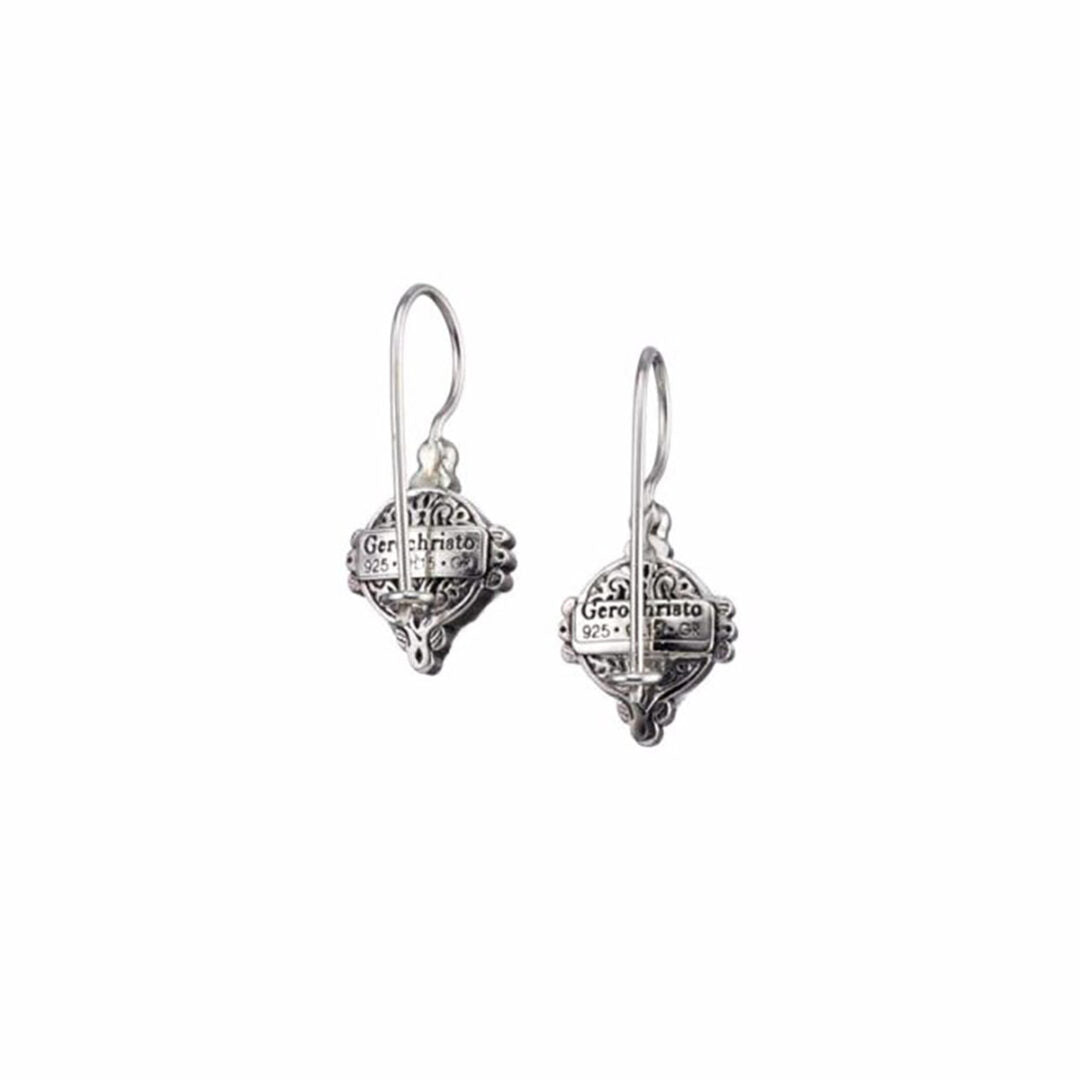 Gerochristo - Semeli Earrings in Sterling Silver and Gold plated with Pearl