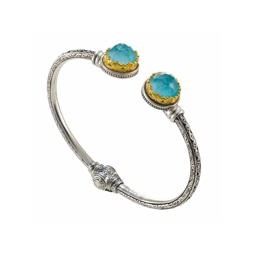 Gerochristo - Iris Bracelet in Sterling Silver with Gemstone
