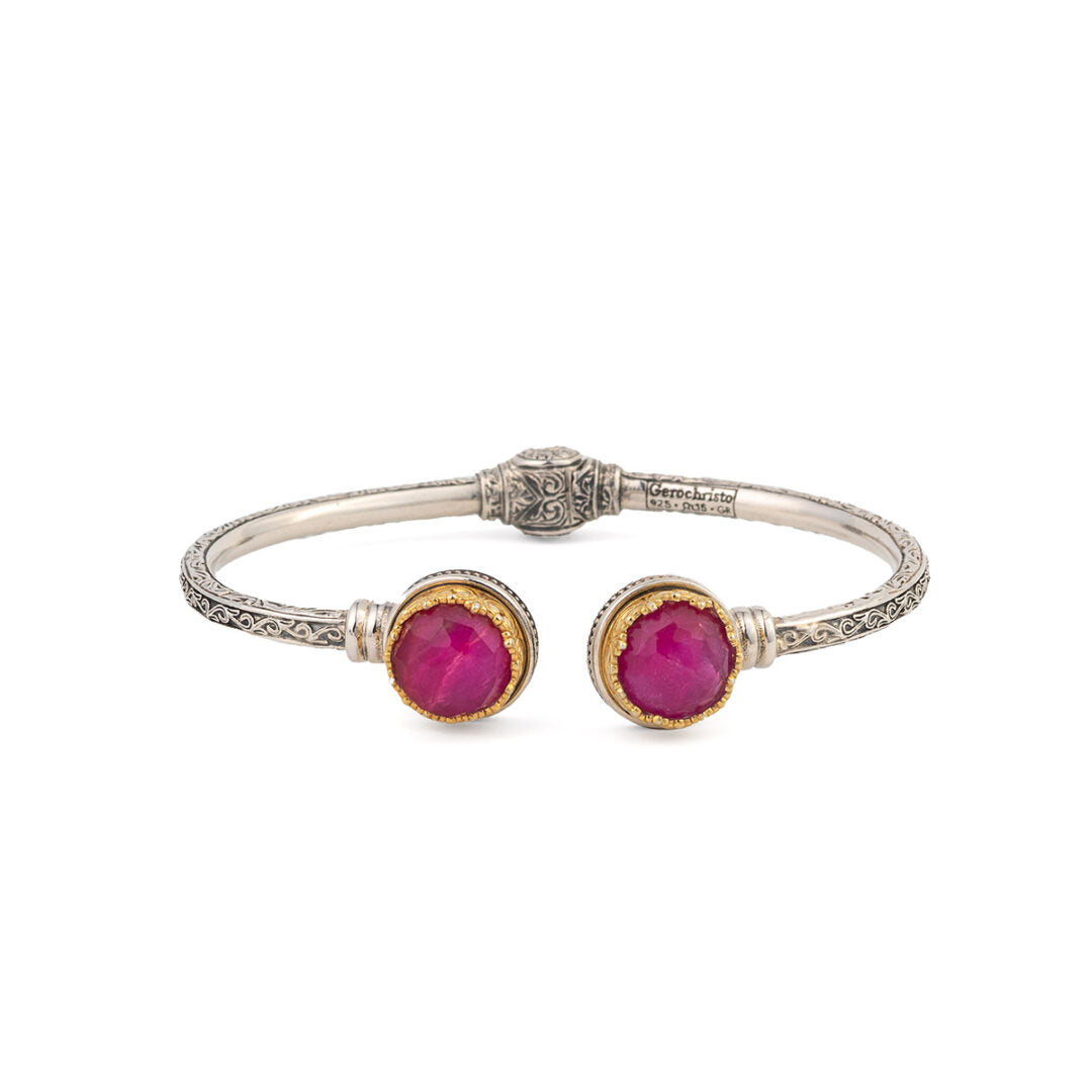 Gerochristo - Iris Bracelet in Sterling Silver with Gemstone