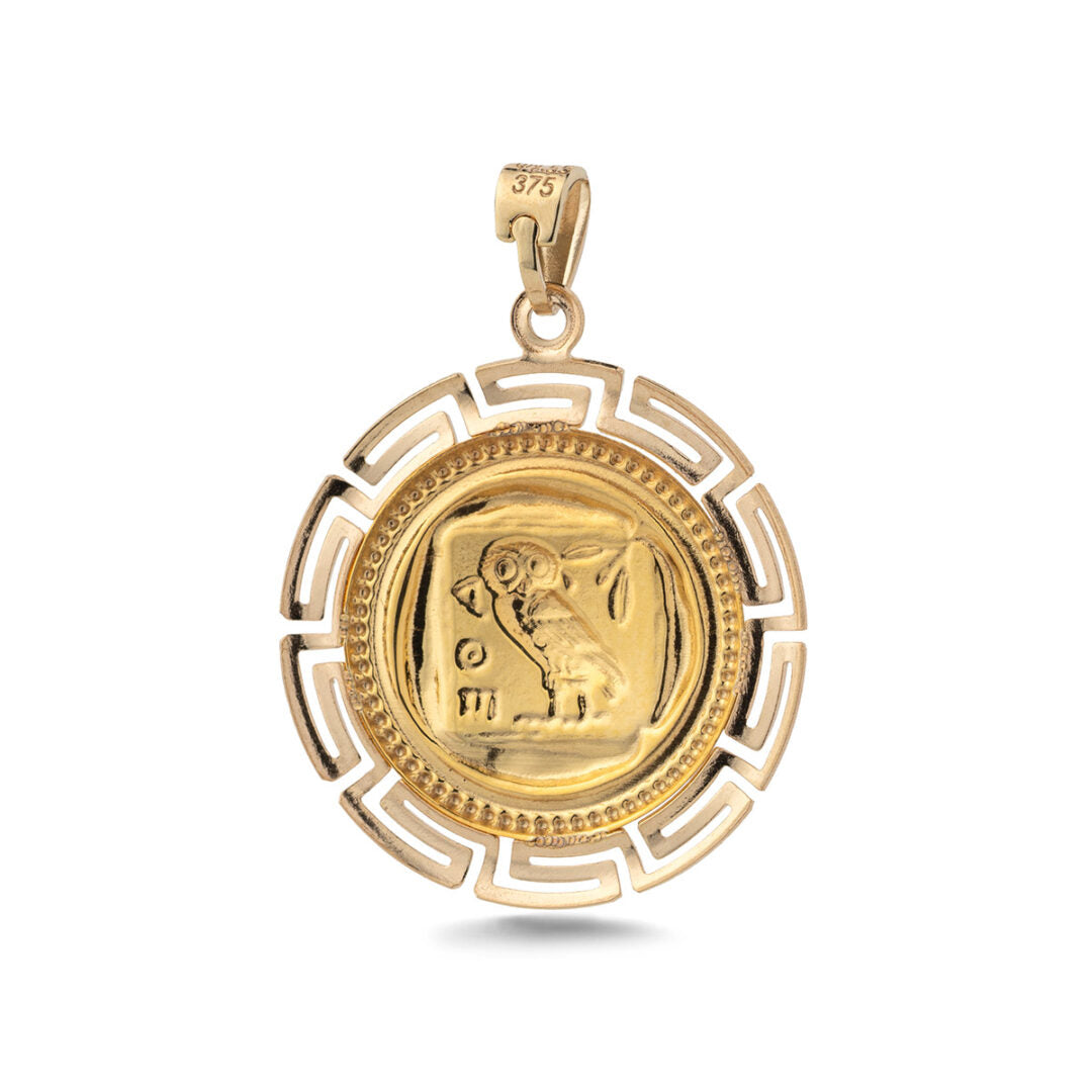 Owl Pendant in 9K Gold
