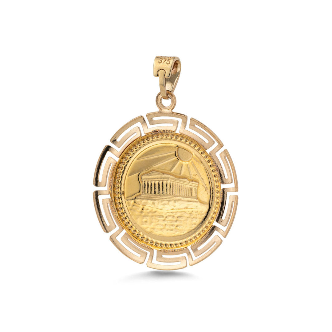 Parthenon Pendant in 9K Gold