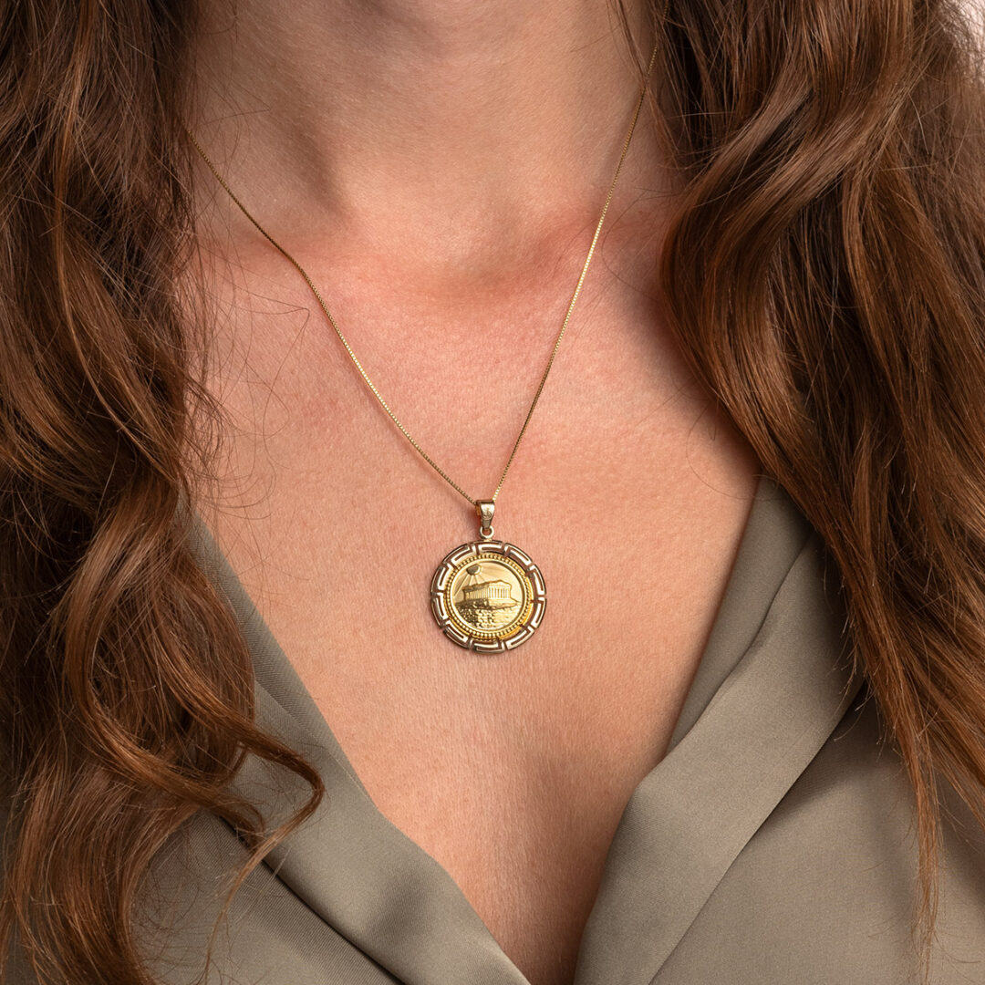 Parthenon Pendant in 9K Gold