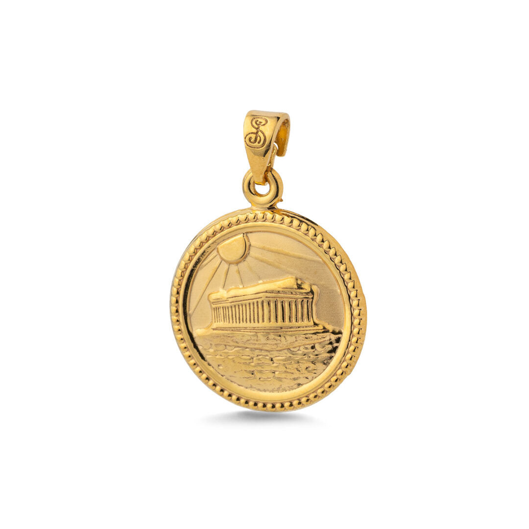 9K Gold Parthenon Pendant
