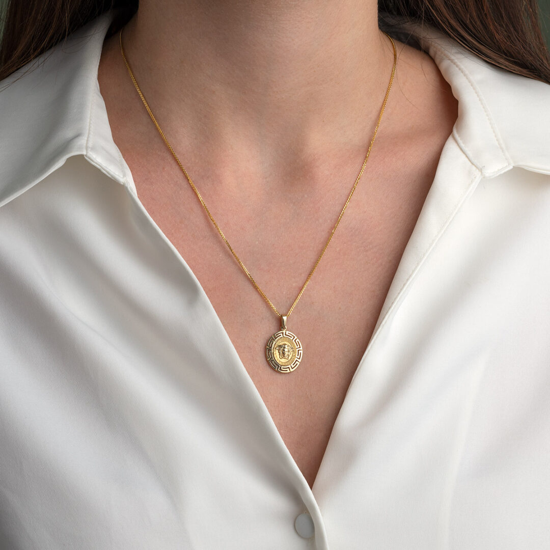 Medousa Pendant - 14K Gold