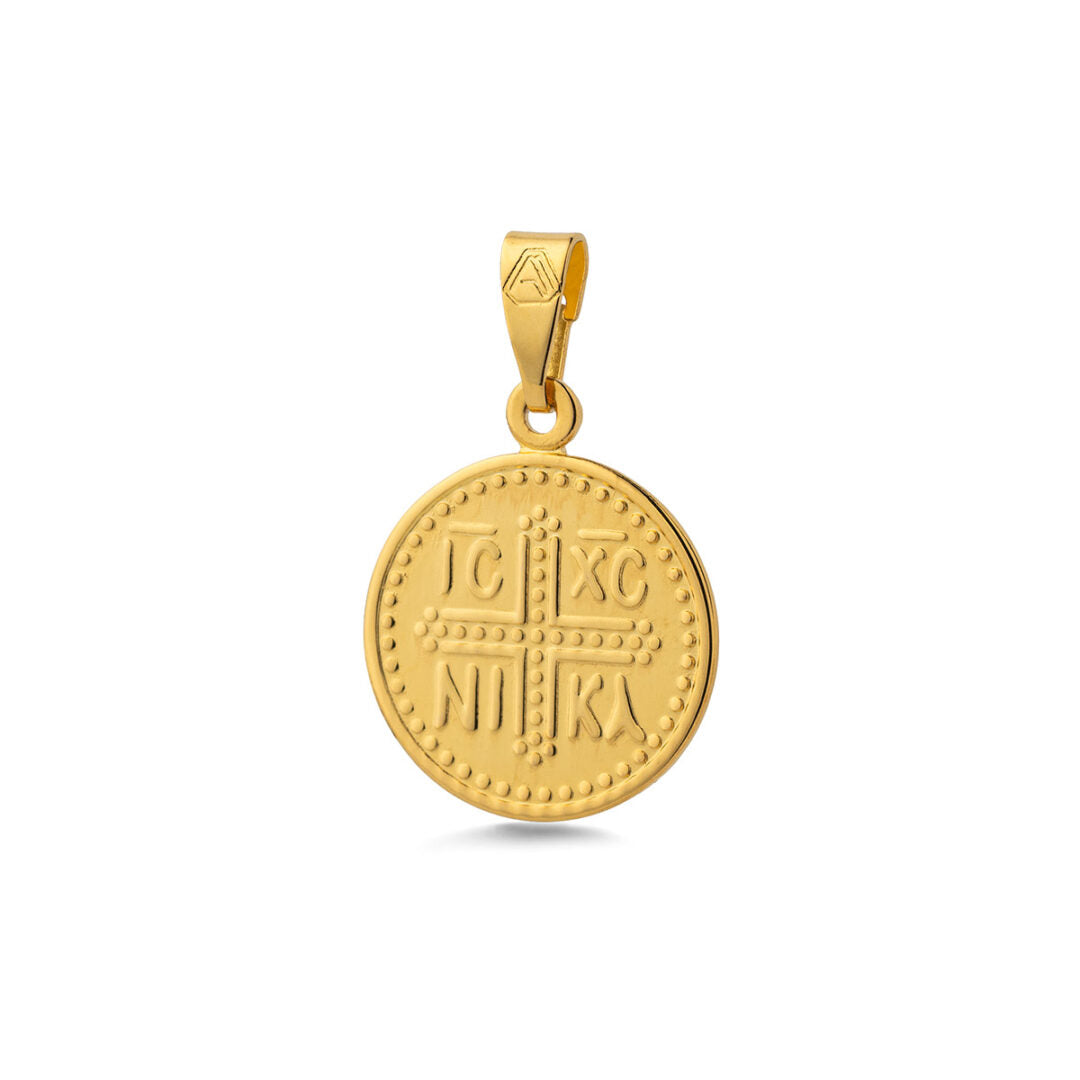 Konstantinato Protection Pendant – 9K Gold