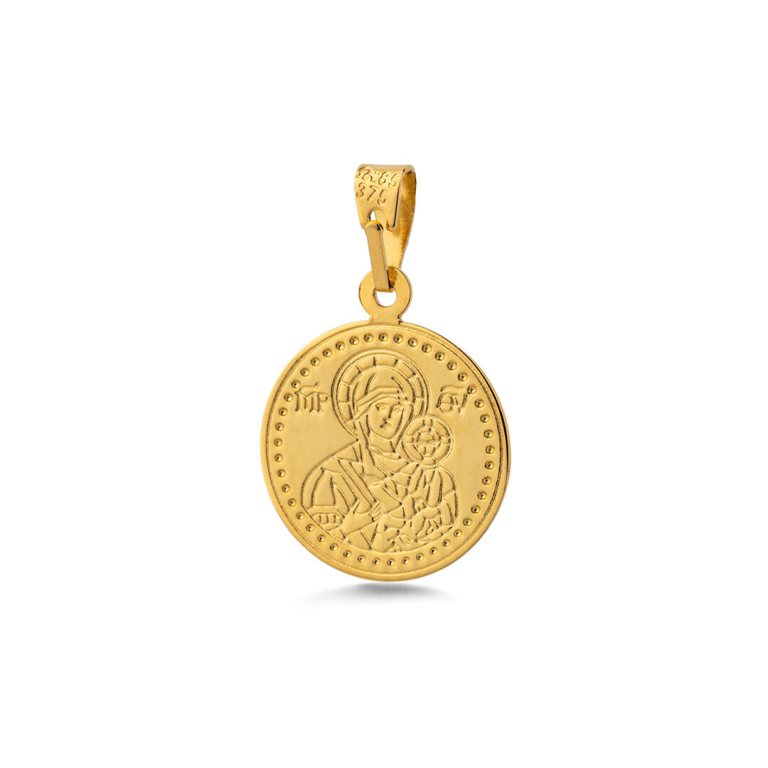 Konstantinato Protection Pendant – 9K Gold
